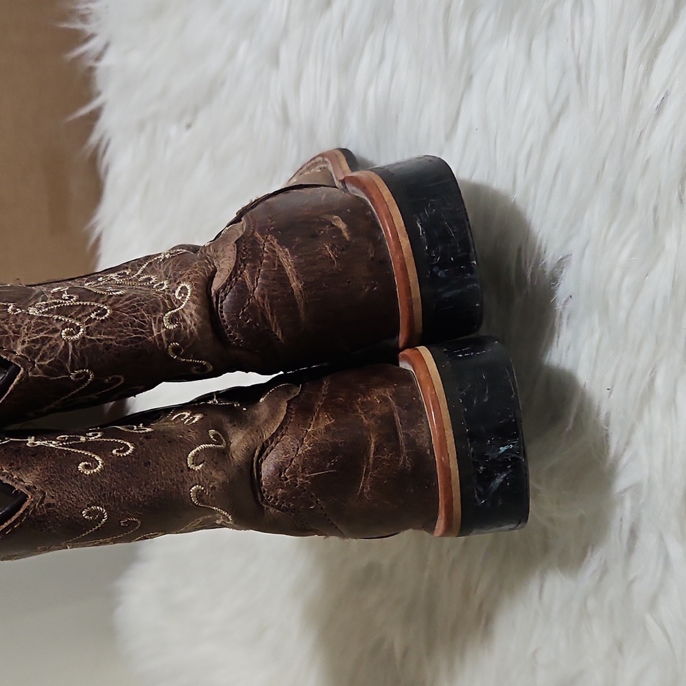 Smoky Mountain Little Girls' Marilyn Western Boots - Broad Square Toe Sz 11R - Picture 5 of 8